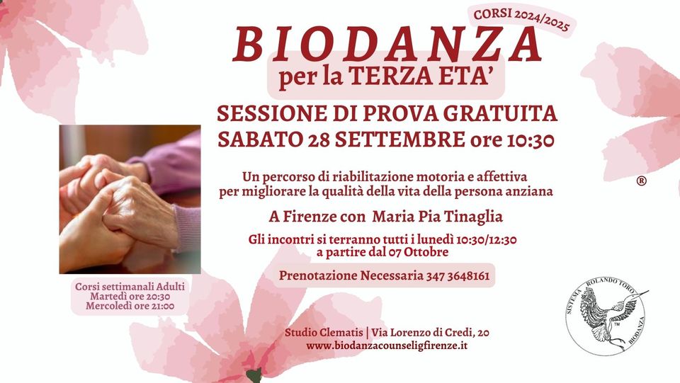 Biodanza per la terza età - lezione di prova